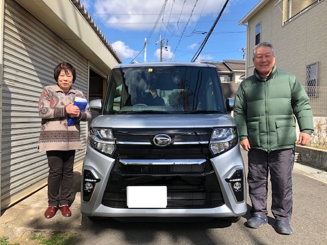 新型タントカスタム納車させて頂きました オートプラザ近畿